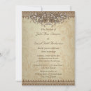 Search for vintage lace wedding invitations Beige