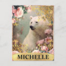 Search for bear pink postcards Watercolor