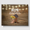Search for cowboy guest books String lights