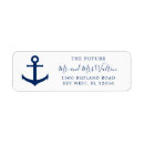 Search for blue and white return address labels Simple