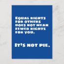 Search for equal rights postcards Social justice