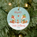 Search for baby fox christmas tree decorations 1st