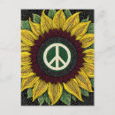 Search for peace sign postcards Yellow