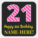 Search for 21 happy birthday stickers Twenty first birthday