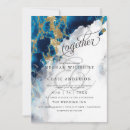 Search for sapphire blue wedding invitations Script calligraphy