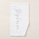 Search for modern bath towels Typography