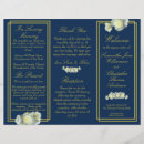 Search for rose gold and navy blue wedding programs Elegant