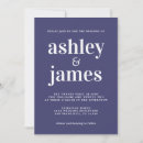 Search for simple navy blue wedding invitations Stylish