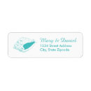Search for seashell wedding return address labels Beach