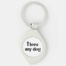 Search for i love my dog key rings Heart