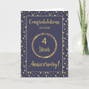 Search for 4th anniversary cards Four