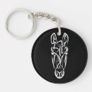 Search for black white horse key rings Animal