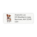 Search for jack russell terrier return address labels Cartoon