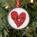Search for red heart christmas tree decorations Couple