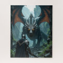 Search for medieval knights puzzles Dragon