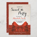 Search for winter sweet 16 invitations Red