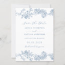 Search for blue floral save the dates Navy
