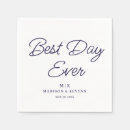 Search for best day ever napkins Black and white