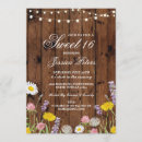 Search for rustic sweet 16 invitations Floral