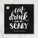 Search for eat drink and be scary stickers Trick or treat