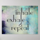 Search for inhale exhale posters Typography