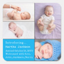Search for baby boy birth announcement stickers Newborn