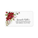 Search for holly berries return address labels Red