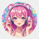 Search for cute headphones stickers Pink