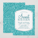 Search for aqua 4x6 invitations Sparkle