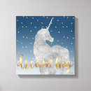 Search for unicorn canvas prints Girly
