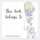 Search for kids elephant stickers Watercolor
