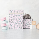 Search for dinosaurs wrapping paper Pink
