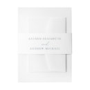 Search for dusty blue invitation belly bands Minimalist