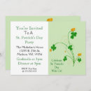 Search for st patricks day party invitations Floral