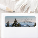 Search for scenic return address labels Blue sky