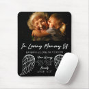Search for black angel mouse mats Black and white
