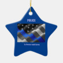 Search for thin blue line christmas tree decorations Retired