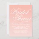 Search for pink white bridal shower invitations Stylish