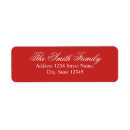 Search for classic red and white return address labels Calligraphy