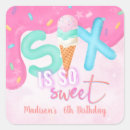 Search for birthday six stickers Ice cream