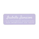 Search for purple monogram return address labels Chic