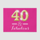 Search for 40 birthday tissue paper Gold