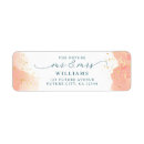 Search for pink and gold return address labels Modern