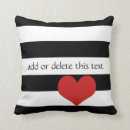 Search for black and white red heart cushions Trendy