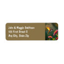 Search for hummingbird return address labels Flower