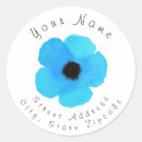 Search for poppies return address labels Modern