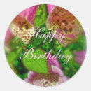 Search for floral birthday card stickers Pink