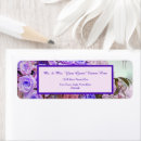 Search for purple rose return address labels Lavender