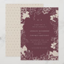 Search for burgundy and cream invitations Simple