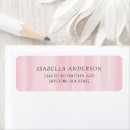 Search for pink stripe return address labels Watercolor